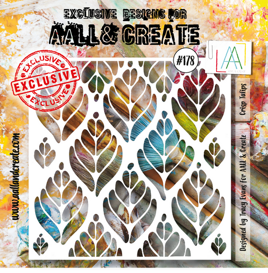 AALL and Create 6"x6" Stencil - #178 - Crisp Tulips