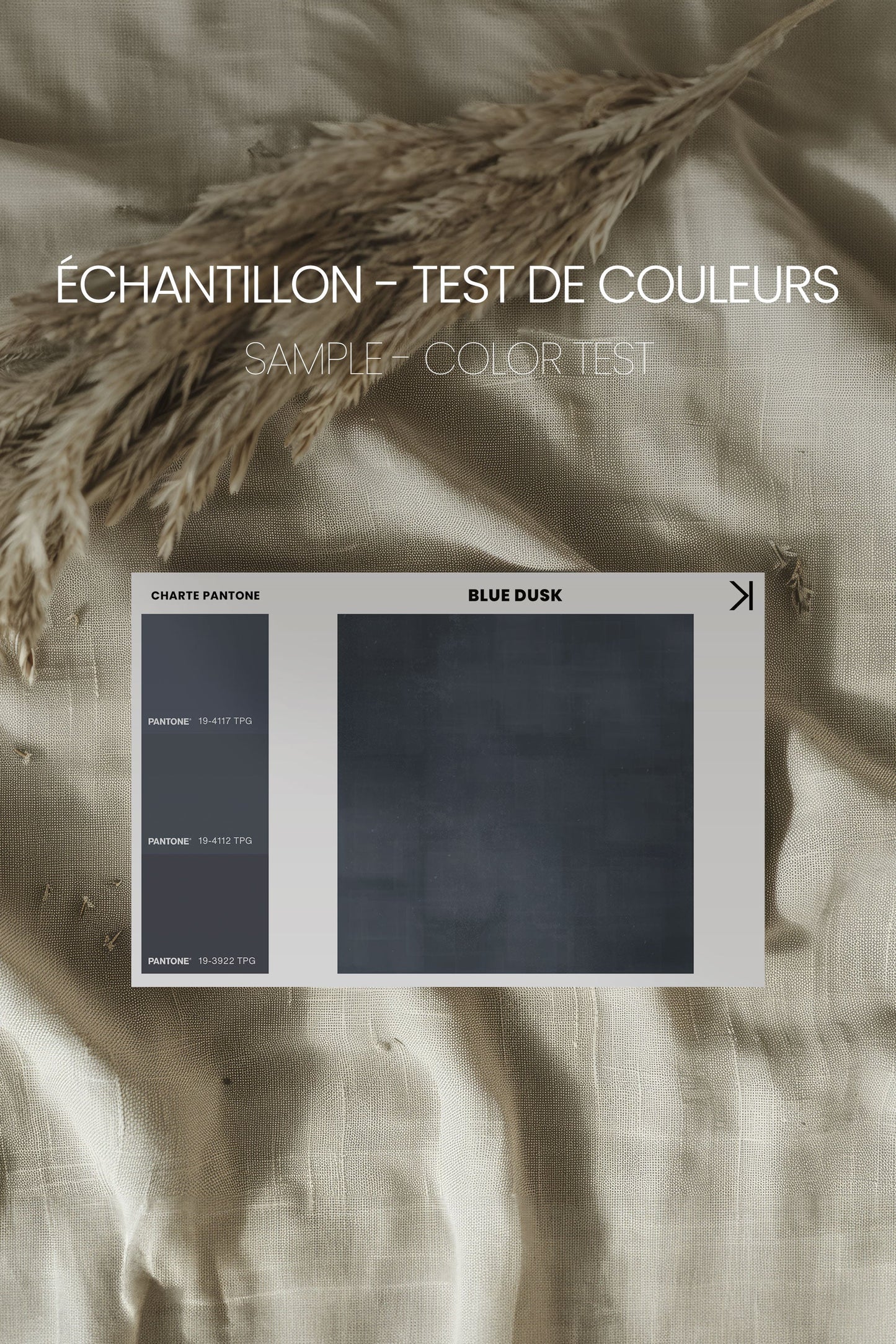 BLUE DUSK, Oeuvre sur toile étirée