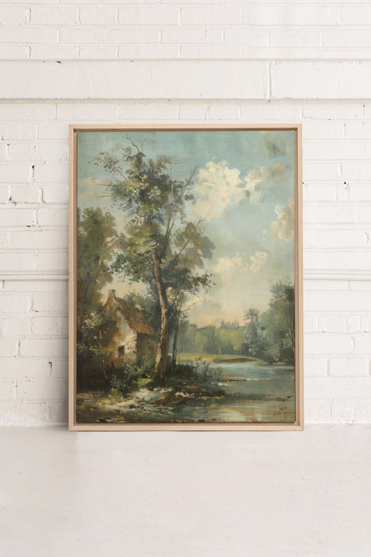 French Homestead, Oeuvre sur toile étirée