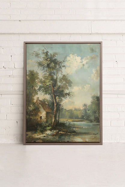 French Homestead, Oeuvre sur toile étirée