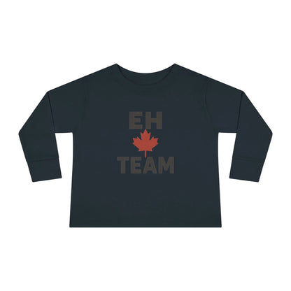 Maple Stick "Eh Team" Toddler Long Sleeve Tee – Maple Leaf Pride