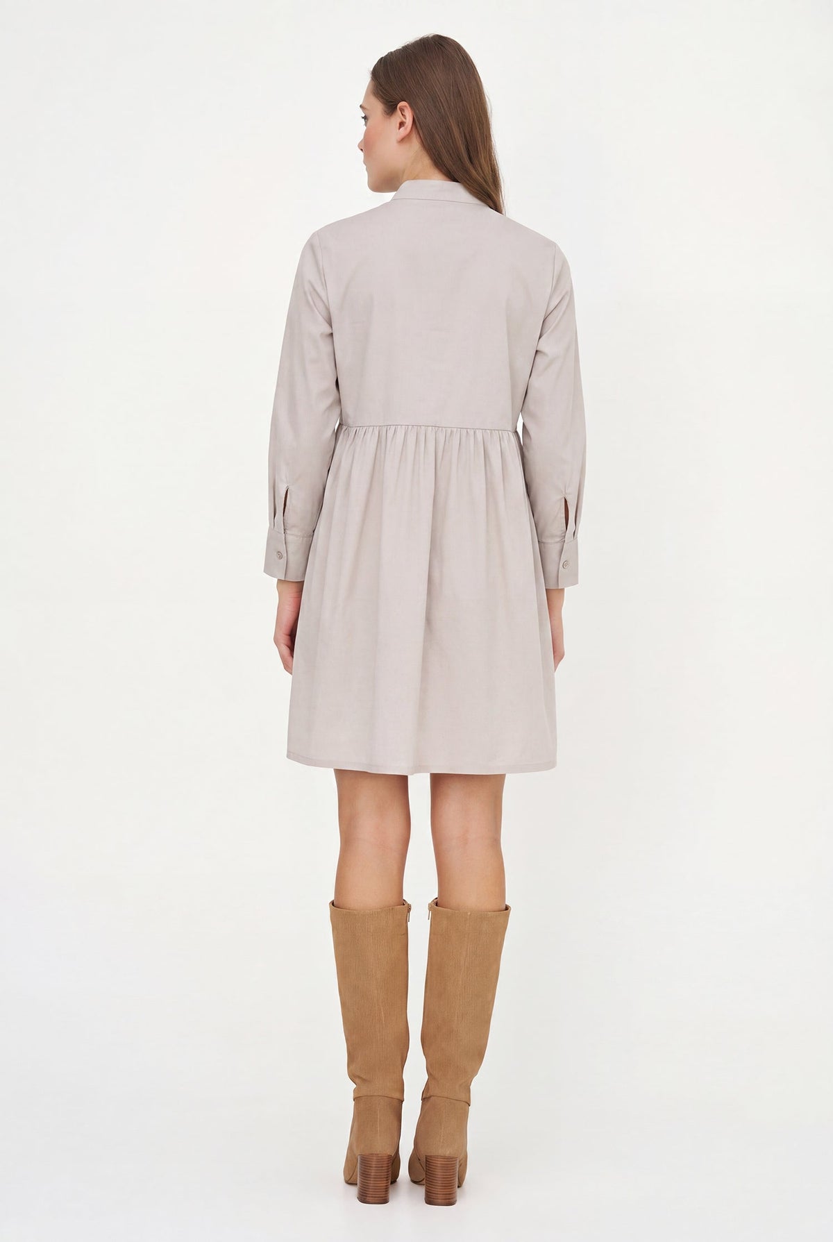 Women's Woven Long-Sleeve Dress