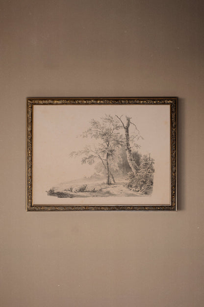 ESQUISSE DU PASSÉ, CADRE VINTAGE BRONZE