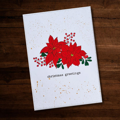 Poinsettia Bouquet Clear Stamp Set 30306