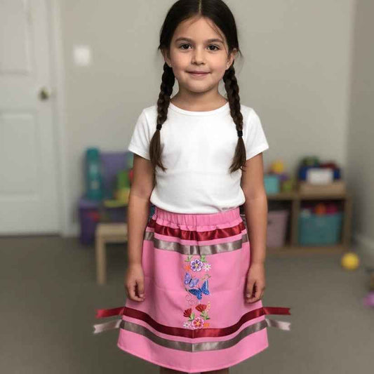 OLDTRIBES™ Infants Embroidered Flowers Ribbon Skirt