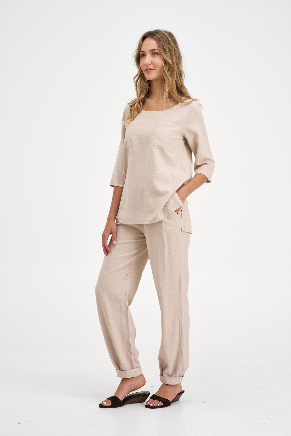 Women's Woven Tunic Top