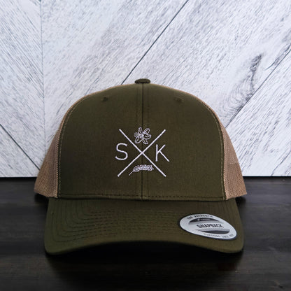 Sask X Embroidered Retro Trucker Cap | Saskatchewan Hat
