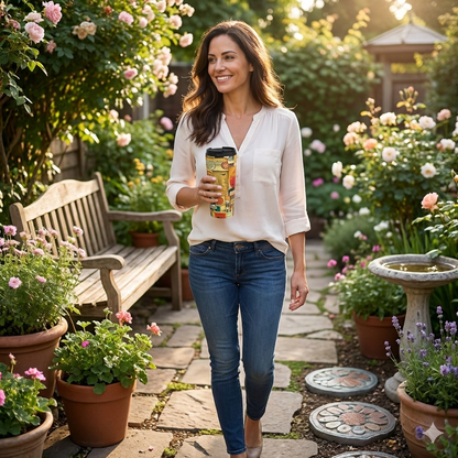 Travel Mug — Vintage Collage Stainless Steel Tumbler