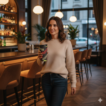 Travel Mug — Colorful Autumn Fern Stainless Steel Tumbler