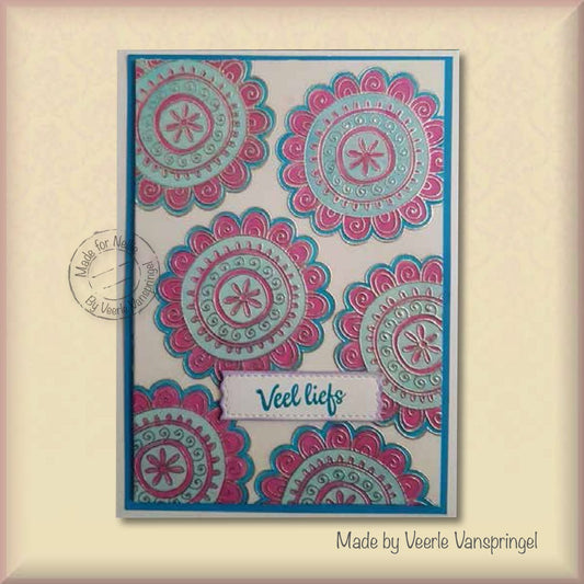 Nellie's Choice Clear Stamp Mandalas Paisley Flower