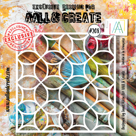 AALL and Create  6"x6" Stencil - 208 - Jardin à la Française