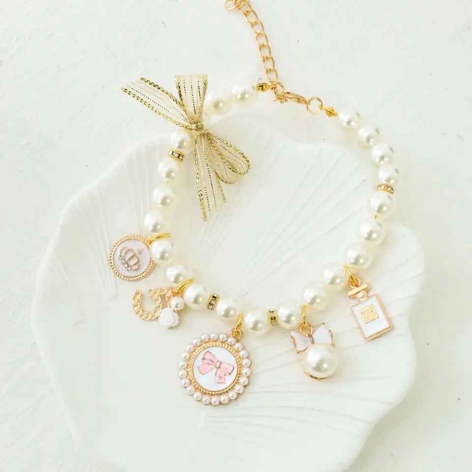 Coco Chewnel Pearl Dog Collar