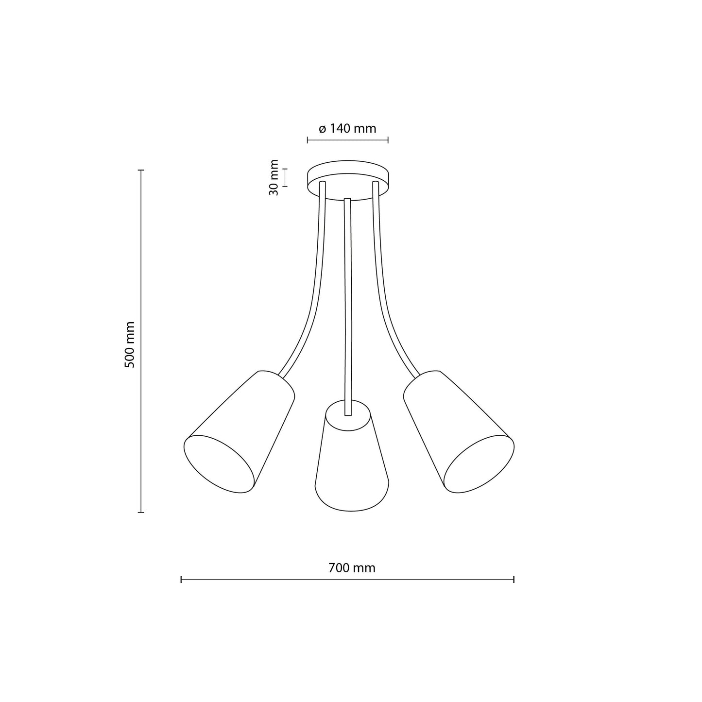WIRE Ceiling Lamp 3 - AURABAGS SHOP