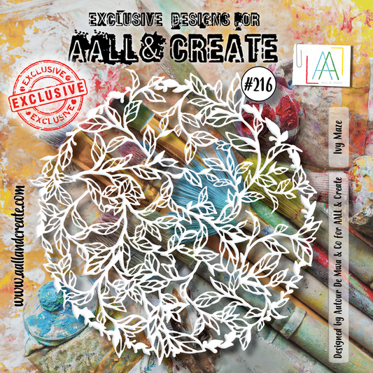 AALL and Create #216 - 6"x6" Stencil - Ivy Maze