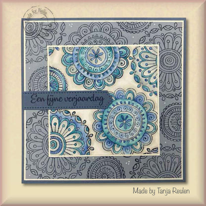 Nellie's Choice Clear Stamp Mandalas Paisley Butterfly