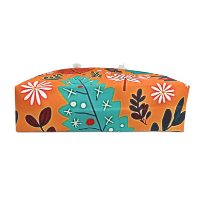 Autumn Leaves Weekender Bag | Orange Floral Travel Tote | Mom Carryon