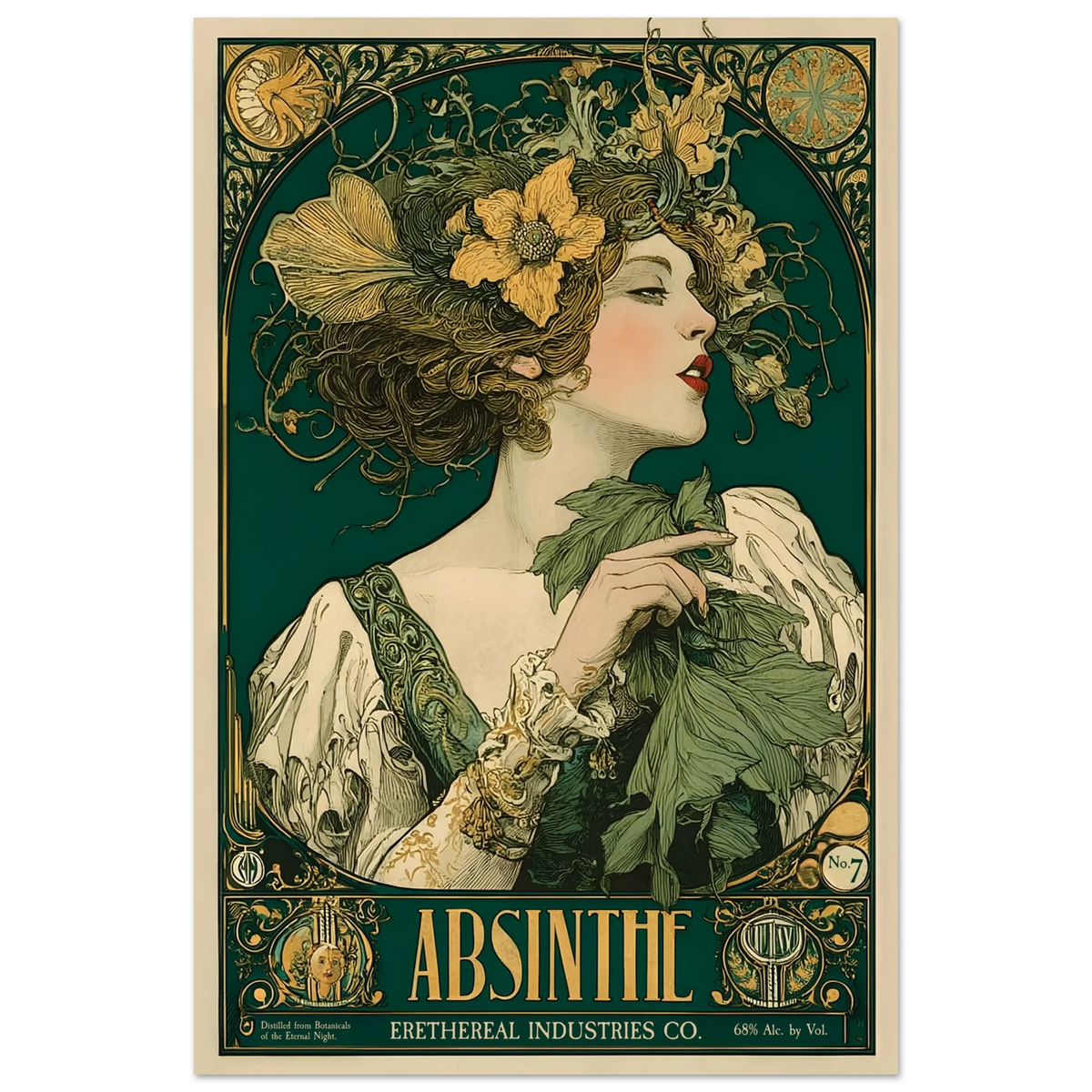L’Absinthe d’Ombre - Poster & Framed Print