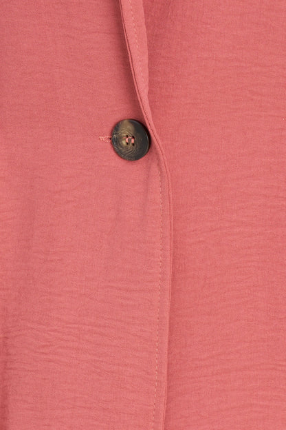 Women's Woven Blazer, with Long Sleeves & Ruched Detail At The Waist