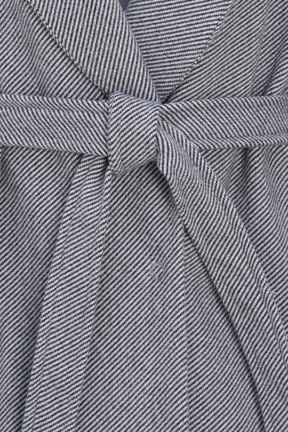 Women's Shawl-Collar Coat, Long Sleeves, Hidden Snaps & Removable Belt