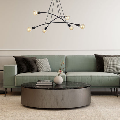 HELIX Black Minimalist Pendant Light 6  (Clearance) - AURABAGS SHOP