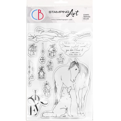 Ciao Bella Clear Stamp Set 6"x8" Winter Magic