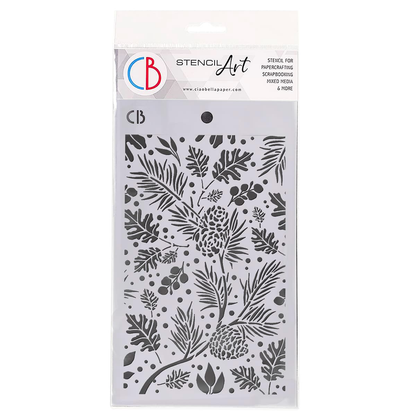 Ciao Bella Texture Stencil 5"x8" Autumn Leaves