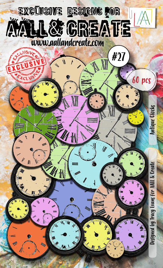 AALL and Create  Ephemera Die-Cuts - 27 - Antique Clocks