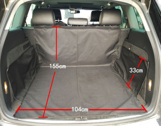 Dog Car Hammock Seat Cover – Waterproof Oxford Pet Travel Mat with Safety Harness