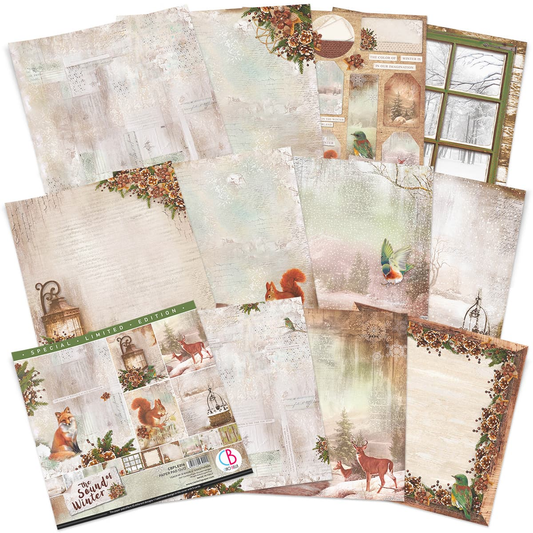 Ciao Bella The Sound of Winter Limited Edition Paper Pad 12"x12" 12/Pkg