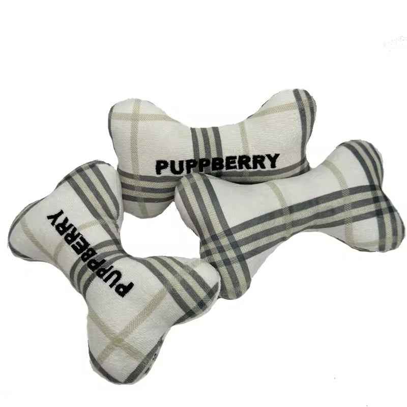 Puppberry Dog Bone Toy | Plush Dog Toy