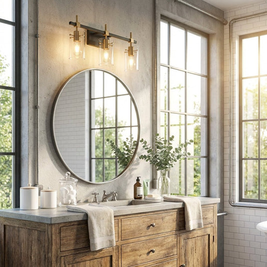 3-Light Iron Vanity Light