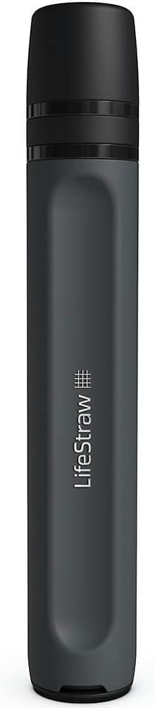 LifeStraw Peak Series - Personal Water Filter Straw for Backup Filtration, Emergency, Survival, and Ultralight Hydration; BPA-Free; Dark Mountain Gray 🍁 All In One Marketplace Canada
