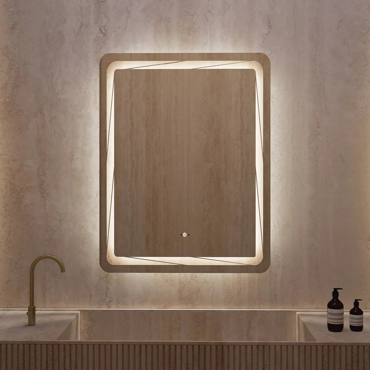 28"x36" / 32"x38" LED Bathroom Mirror, Anti-Fog, CRI 90+, Dimmable