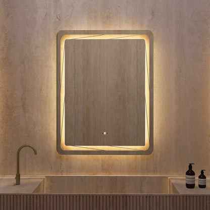 28"x36" / 32"x38" LED Bathroom Mirror, Anti-Fog, CRI 90+, Dimmable