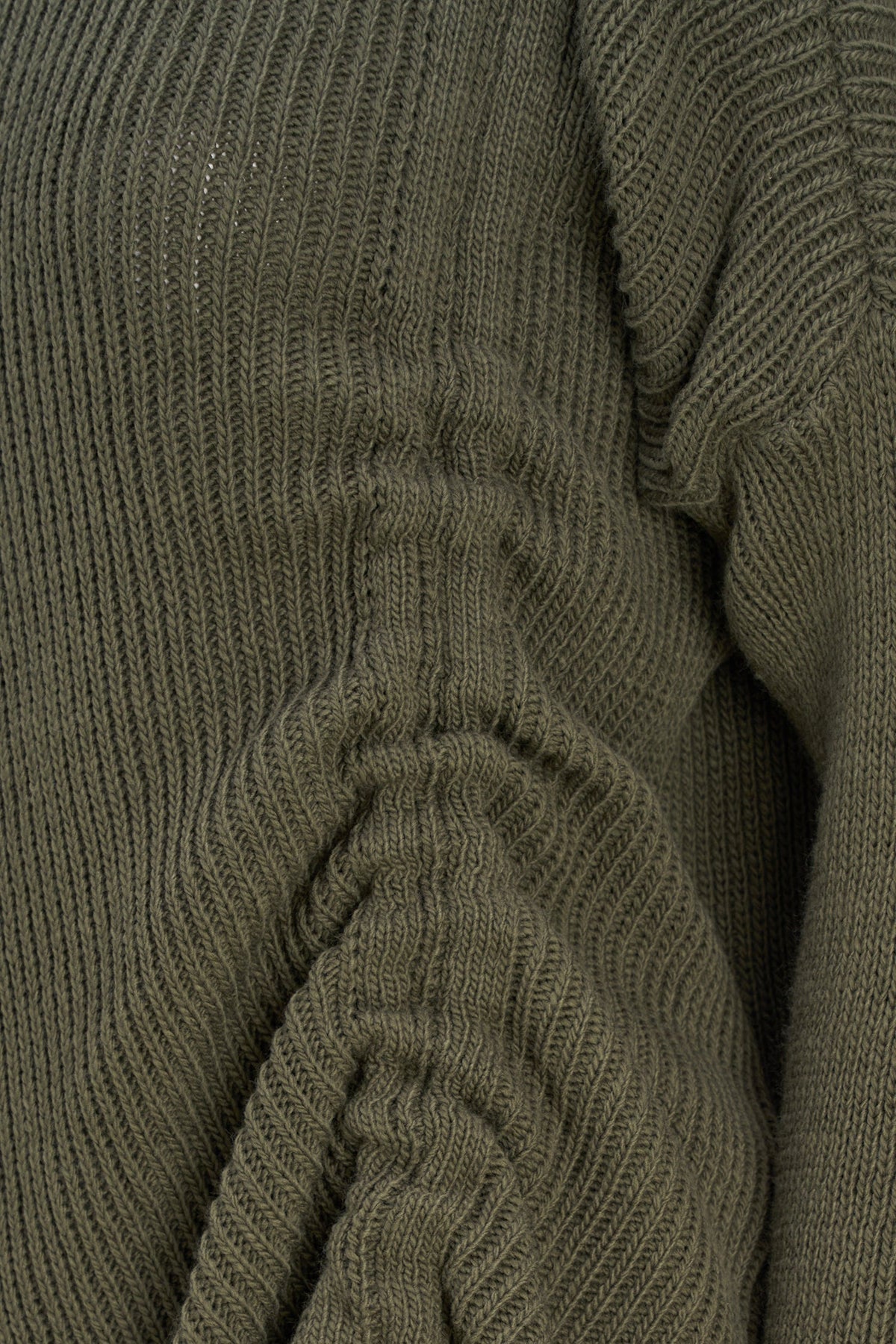 Women's Rib-Knit Turtleneck Tunic Sweater with Asymmetric Tie Front