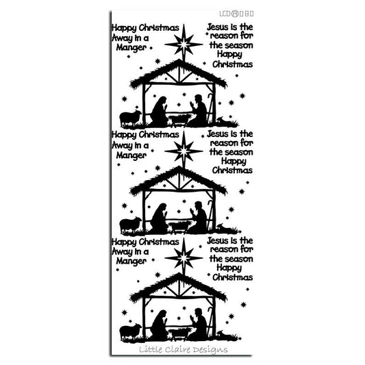 Manger Scene Sticker
