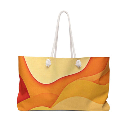 Abstract Color Wave Weekender | Beach Tote Bag | Large Tote Bag