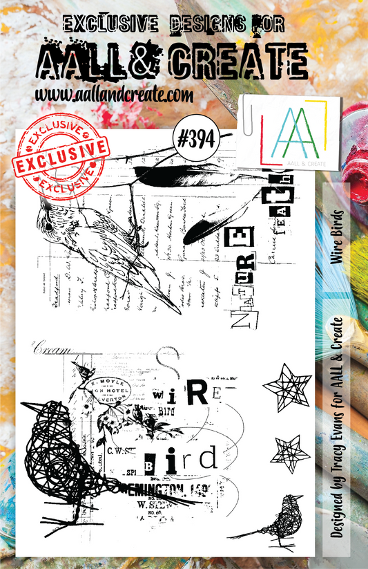 AALL and Create Stamp Set - 394 - Wire Birds