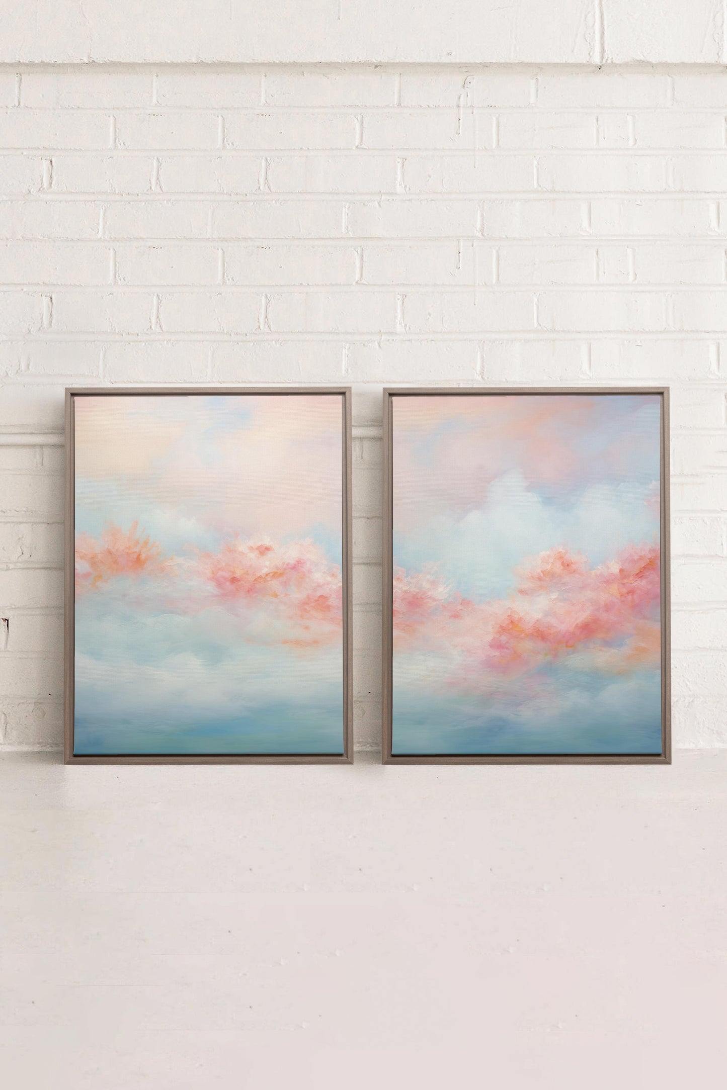 MYSTIC SUNSET DUO (2 Oeuvres sur toile étirée)