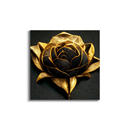 Canvas Print-Open gold blossom-Wall Art