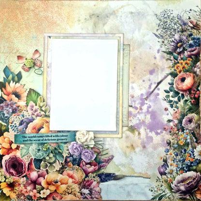 3Quarter Designs Heavenly Wildflowers 12x12 Scrapbook Collection