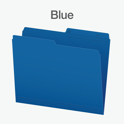 Pendaflex File Folders, Blue Colour File Organizers, 1/2 Cut Tab, Letter Size, Durable Paper Stock, 100/Box, Ideal for Office, Home, and School Filing Needs 🍁 All In One Marketplace Canada