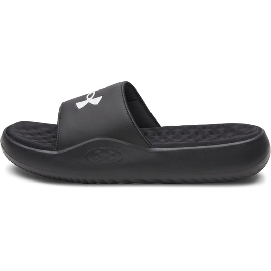 Under Armour Men's Ignite Pro 8 Fixed Band Slides Sandal, (004) Black/Black/White, 10 🍁 All In One Marketplace Canada