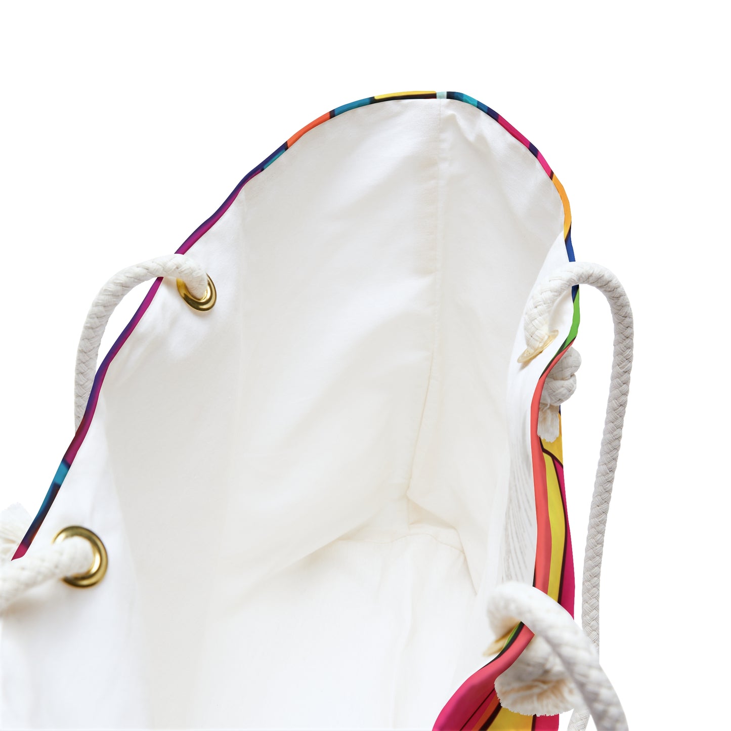 Colorful Geometric Stained Glass Pattern Weekender Bag | Rainbow Travel Tote | Mom Gifts