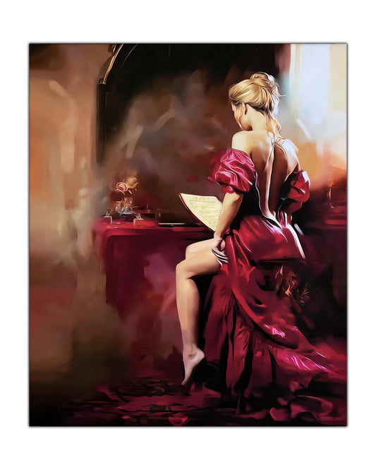 Wall Art-Preparing for the Performance. Fine art-Atwork