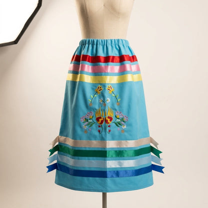 Paws & Petals Ribbon Skirt