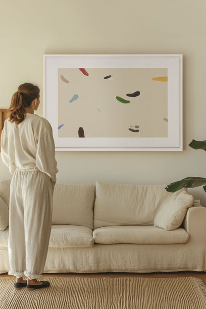 WATERCOLOR DRIFT, Oeuvre sur toile étirée
