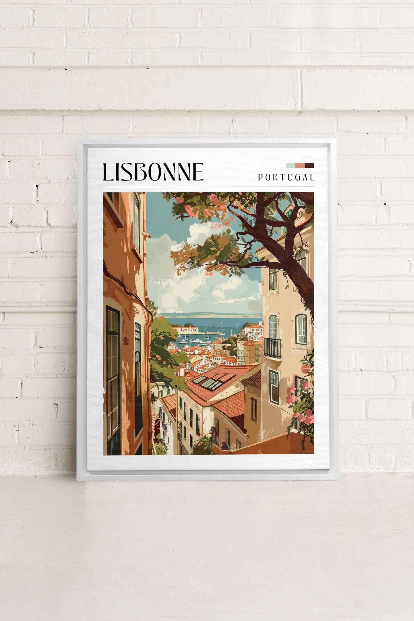 Lisbonne, Oeuvre sur toile étirée