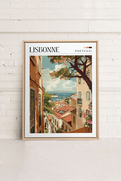 Lisbonne, Oeuvre sur toile étirée
