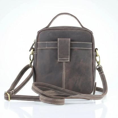 Hunter Leather Bag with Top Handle